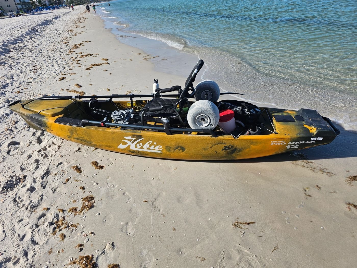 Kayaking on a Naples beach